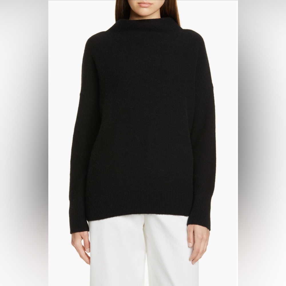 Vince Black Cashmere Turtleneck Sweater